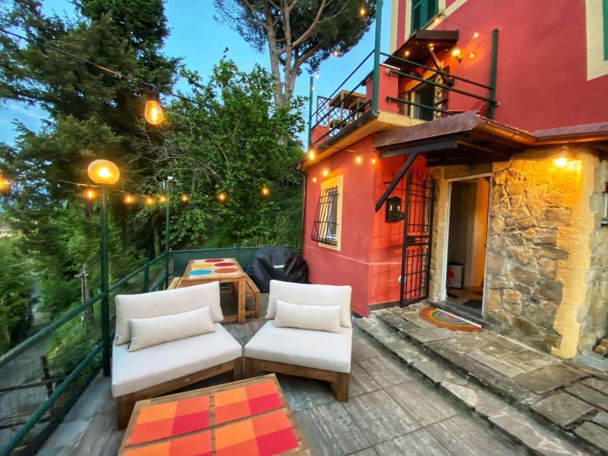 La Casa Rossa Arcola Con Vista 빌라 외부 사진